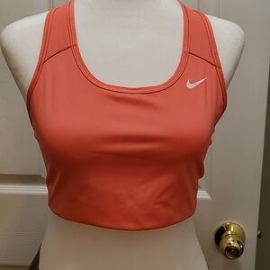 Nike Dri-Fit Sports Bra, Size L, Coral